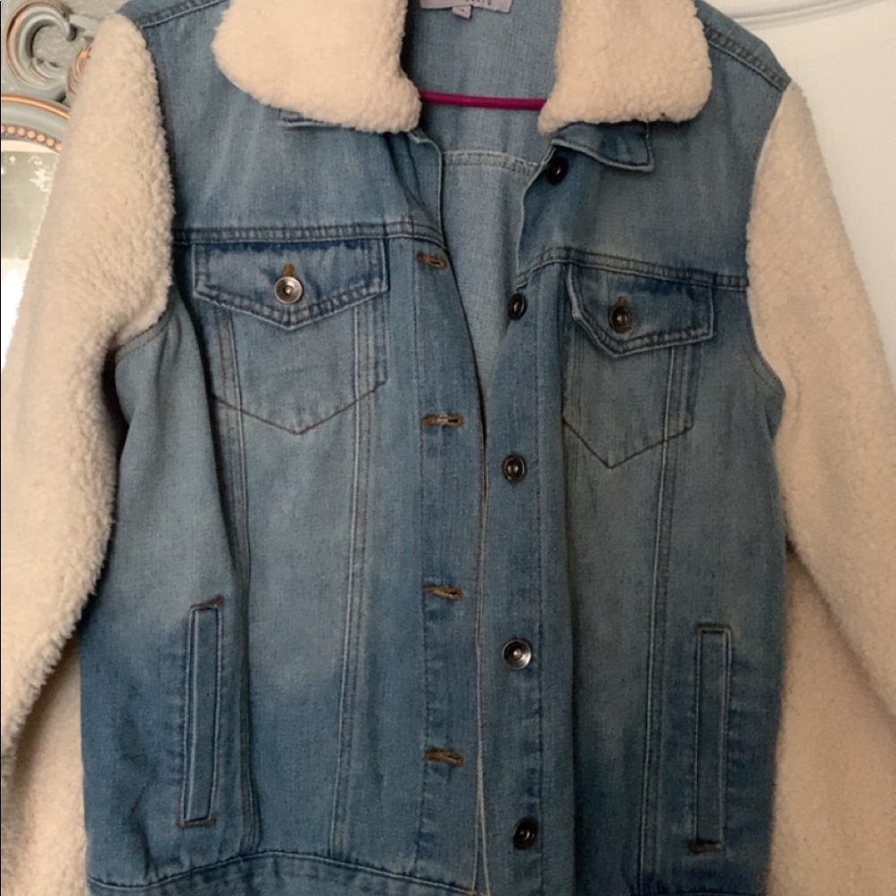 Denim and Sherpa Jacket